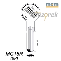 Mieszkaniowy 080 - klucz surowy mosiężny - MC15R (BP)